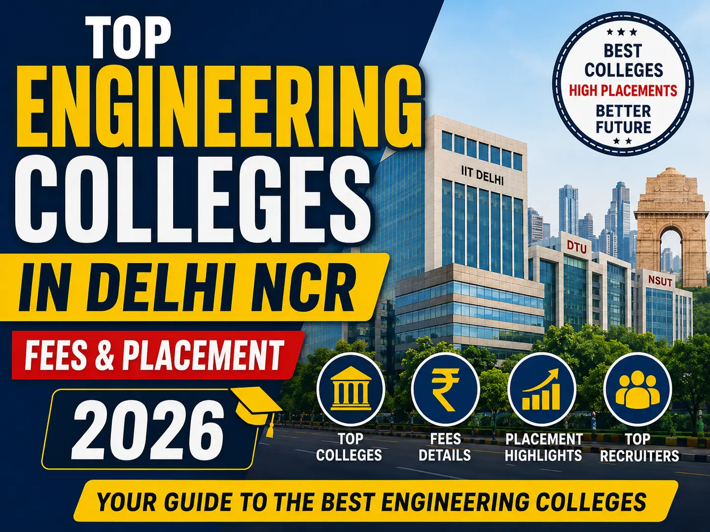 Top Engineering Colleges in Delhi NCR With Fees and Placement 2026