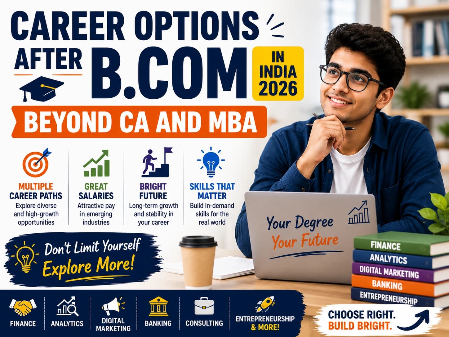 Career Options After B.Com in India 2026, Beyond CA and MBA
