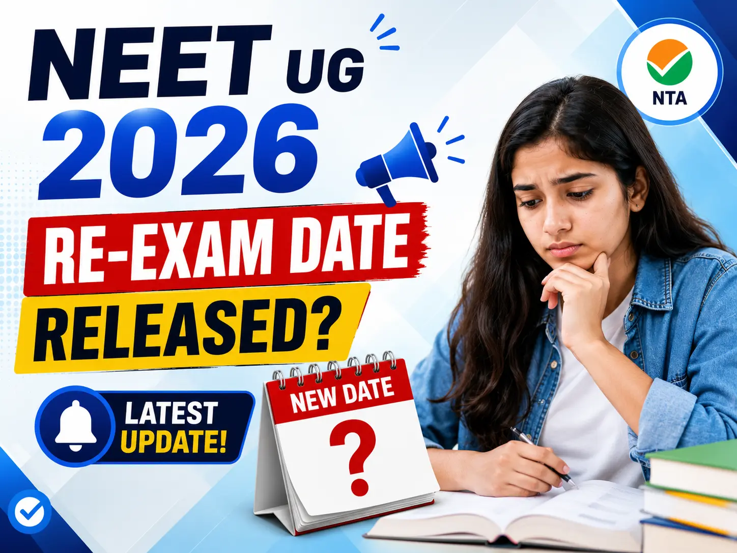 NEET UG 2026 Re-Exam Date Released? Latest NTA Update Students Must Check