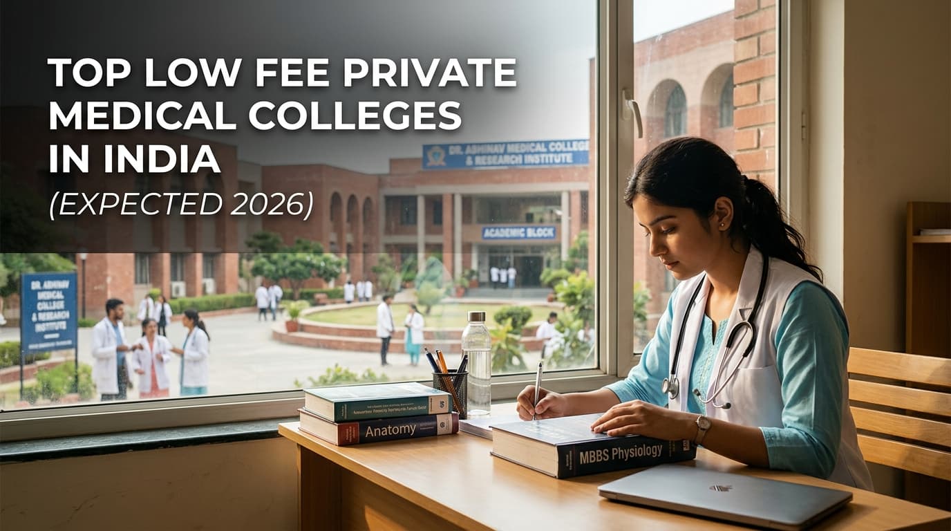 Top Low Fee Private Medical Colleges in India 2026: Cutoff, Fees & Admission Process